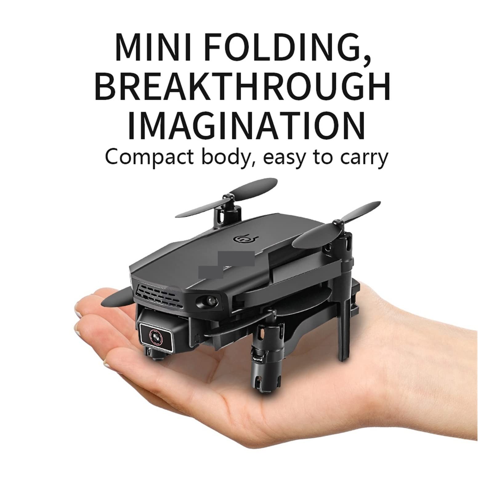Drone Mini Drone 4K HD Kamera szerokokątna RC Helikopter Wysokość Trzymaj Składany quadkopter WiFi Nowe drony (Kolor : 1 Rozmiar torby na baterie : 1) (3 Torba na baterie 1)