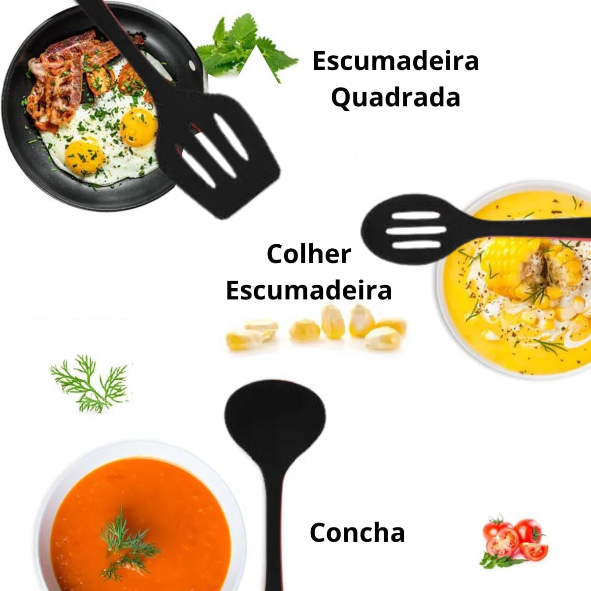 Conjunto Utensílios Profissional 10 Peças Cozinha Silicone. Veja Isto! 5 61Hrhnxfpnl. Ac Sl1200