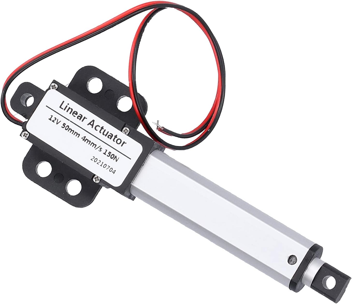 Electric Micro Linear Actuator, 50mm 12v DC Low Noise Electric Linear Actuator with Internal Limit Switch, Mini Linear Actuator Motor for Automotive Industry(50N)