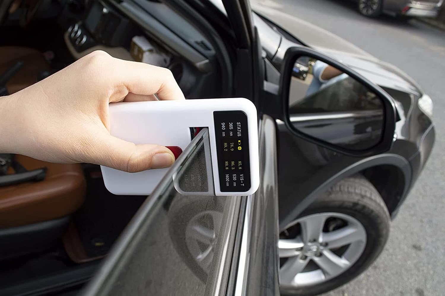 Spectrum Transmission Meter UV VL IR Light Transmittance Meter With UV 365nm VL 530nm 380nm-760nm IR 940nm 1400nm For Solar Film Agricultural Film Optical Glasses Tempered Glasses