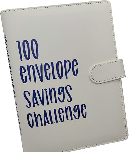 Carpeta de presupuesto de desafío de ahorro de dinero con 100 sobres, libro planificador de presupuesto, forma fácil y divertida de ahorrar $5,050,