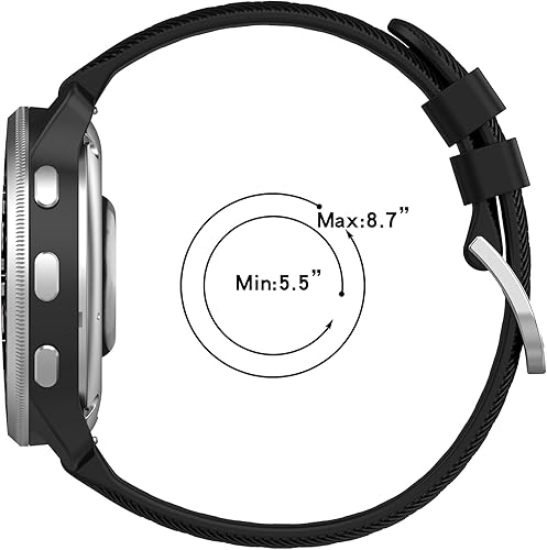 Miniatura 8 de Correa de repuesto compatible con Garmin D2 Air X10  Correa de silicona de repuesto de 0.787 pulgadas compatible con Garmin D2 Air X10Vivoactive 5