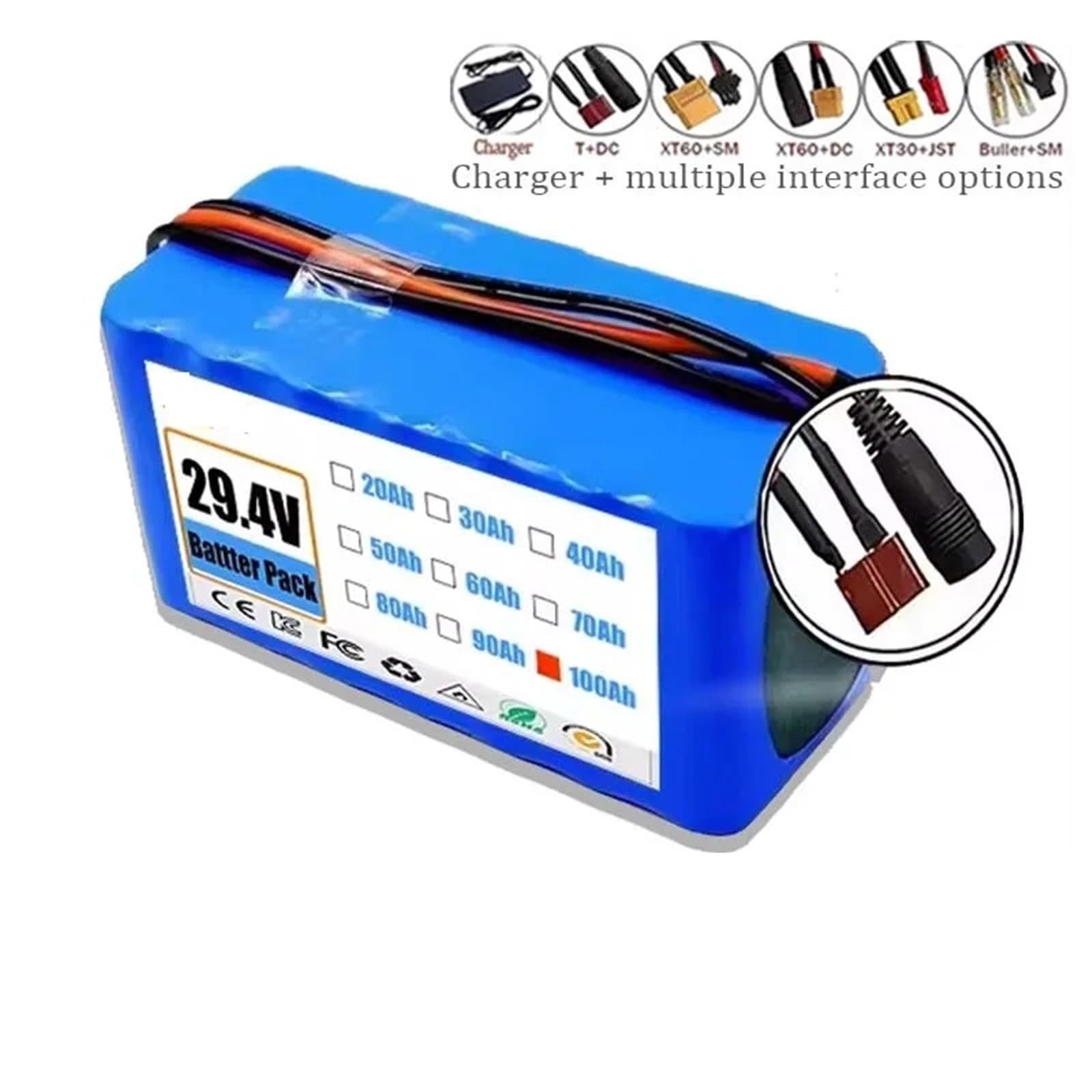 Amazon.com - FGJDFD 29.4V 100Ah 7s3p 18650 Battery Li-Ion