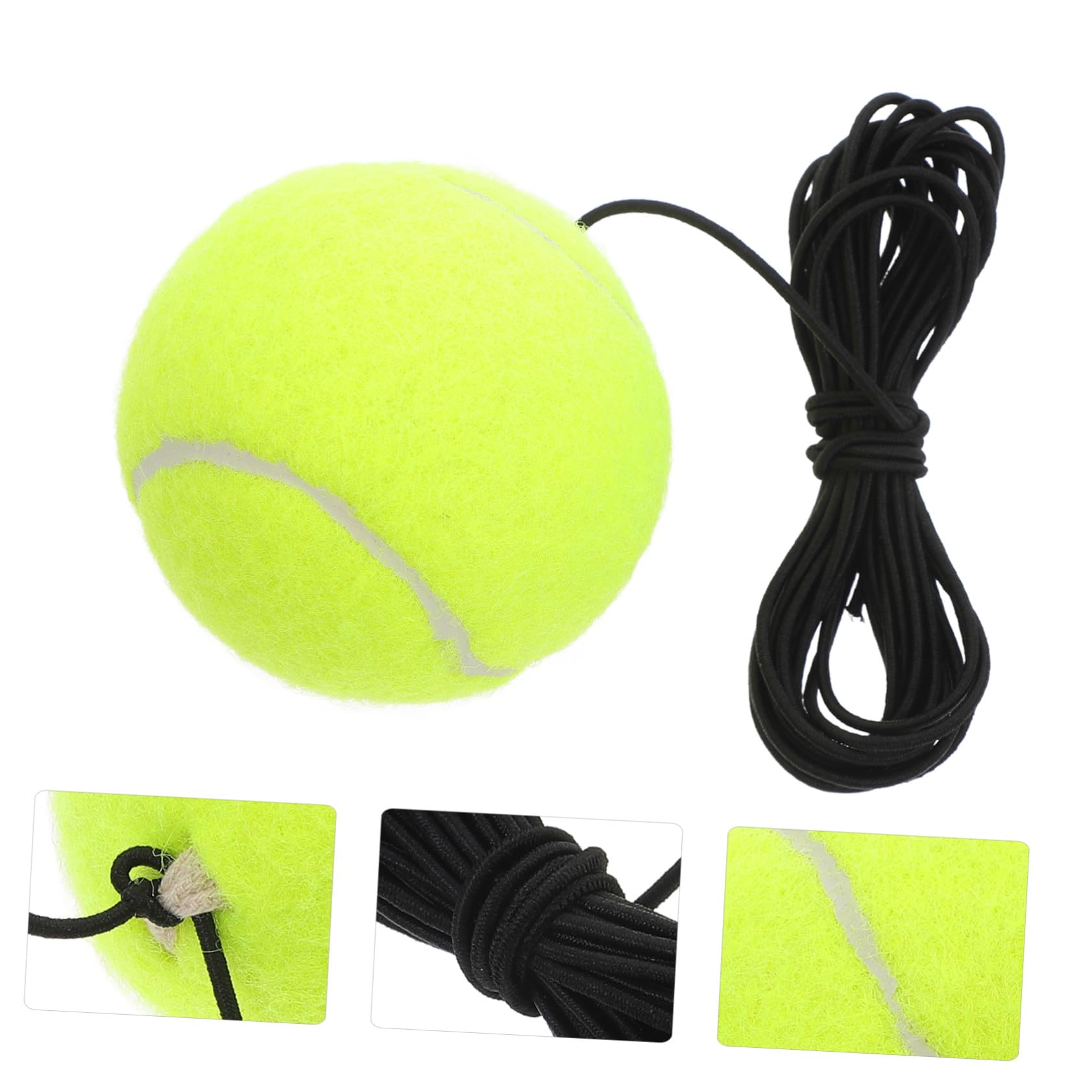 Healeved 5 Piezas Entrenador de Tenis Portátil con Pelota y Cuerda Elástica para Práctica Individual Base Estable de Resistente para Entrenamiento y Mejora de Habilidades para Principiantes