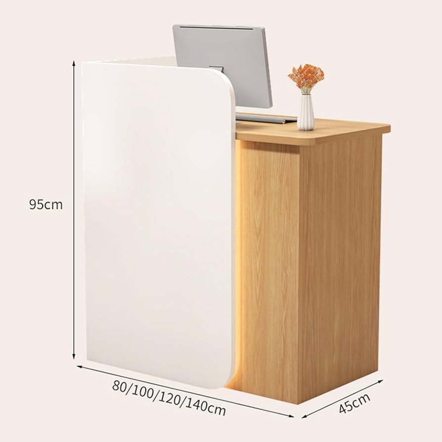 ナチュラルウッド 受付カウンター 引き出し付き 店舗 レジカウンター ナチュラルウッド 受付カウンター 引き出し付き 店舗 レジカウンター