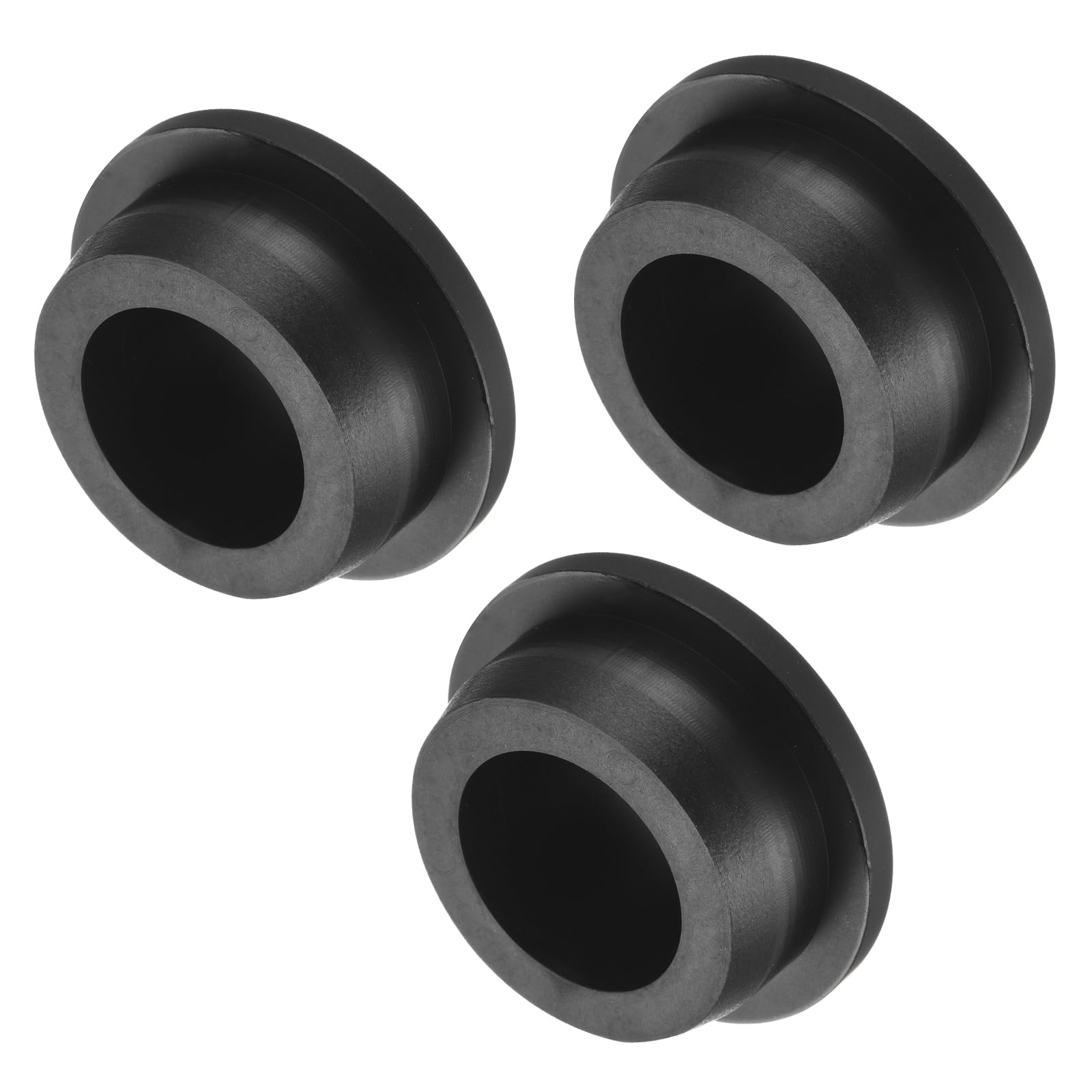 uxcell High Temp Silicone Plug Mount Dia 31.3mm/1.23 inch t Shaped Rubber Stopper Hole Plugs for Powder Coating Plating Waterproof Plugs Sealing Plugs Black Pack of 3(OD 36.5mm)
