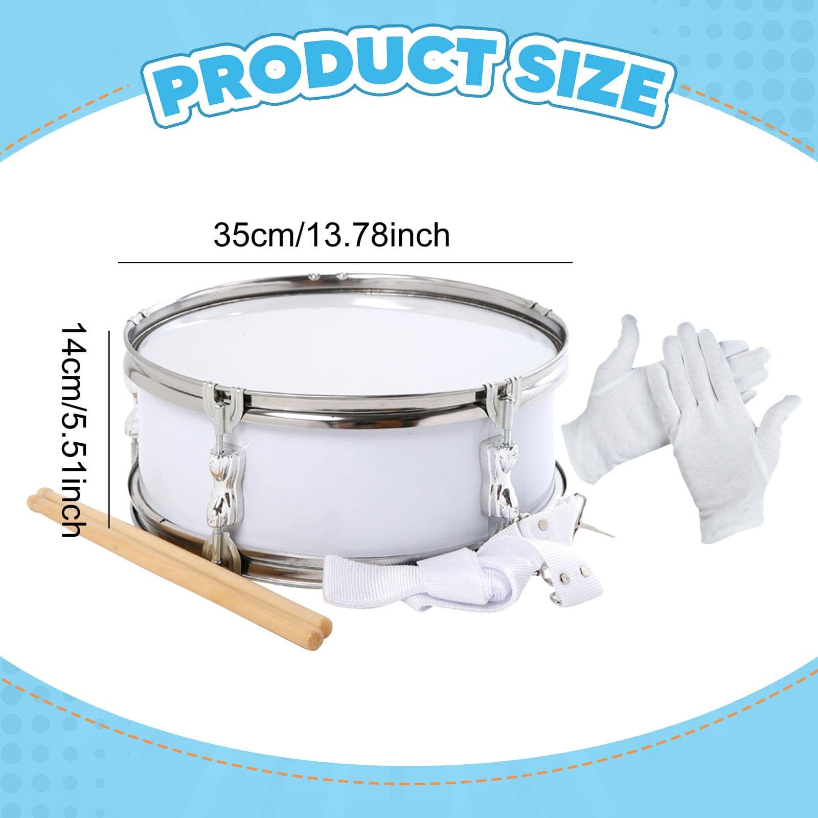 Generic Snare Drum Set 13 Zoll Musikinstrument für Kinder, Erwachsene, Schlagzeuger,
