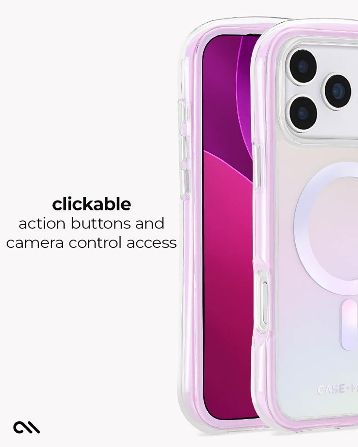 Case-Mate Soap Bubble - Funda para iPhone 17 Pro MAX [Compatible con MagSafe] - Elegante Funda de teléfono para Mujeres con protección contra caídas de 16 pies - Funda magnética