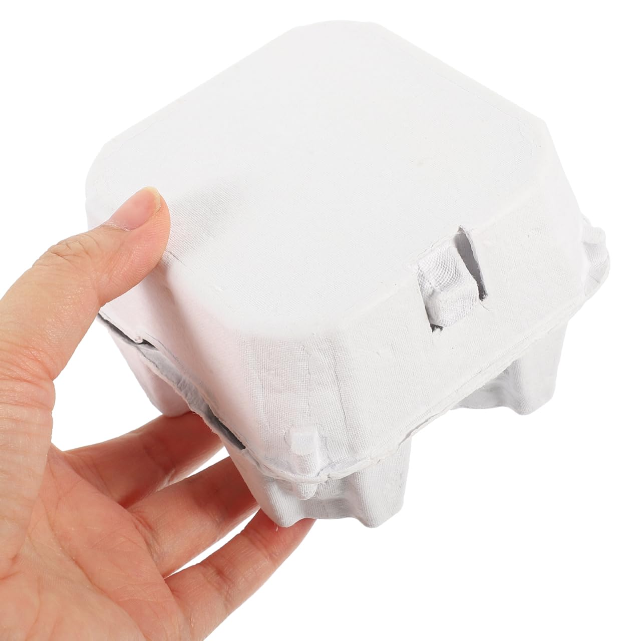 Zerodeko 50 Boîtes à Œufs en Carton Vide 4 Compartiments Boite en Pâte à Papier Recyclable pour Stockage Transport et Vente au Marché Fermier