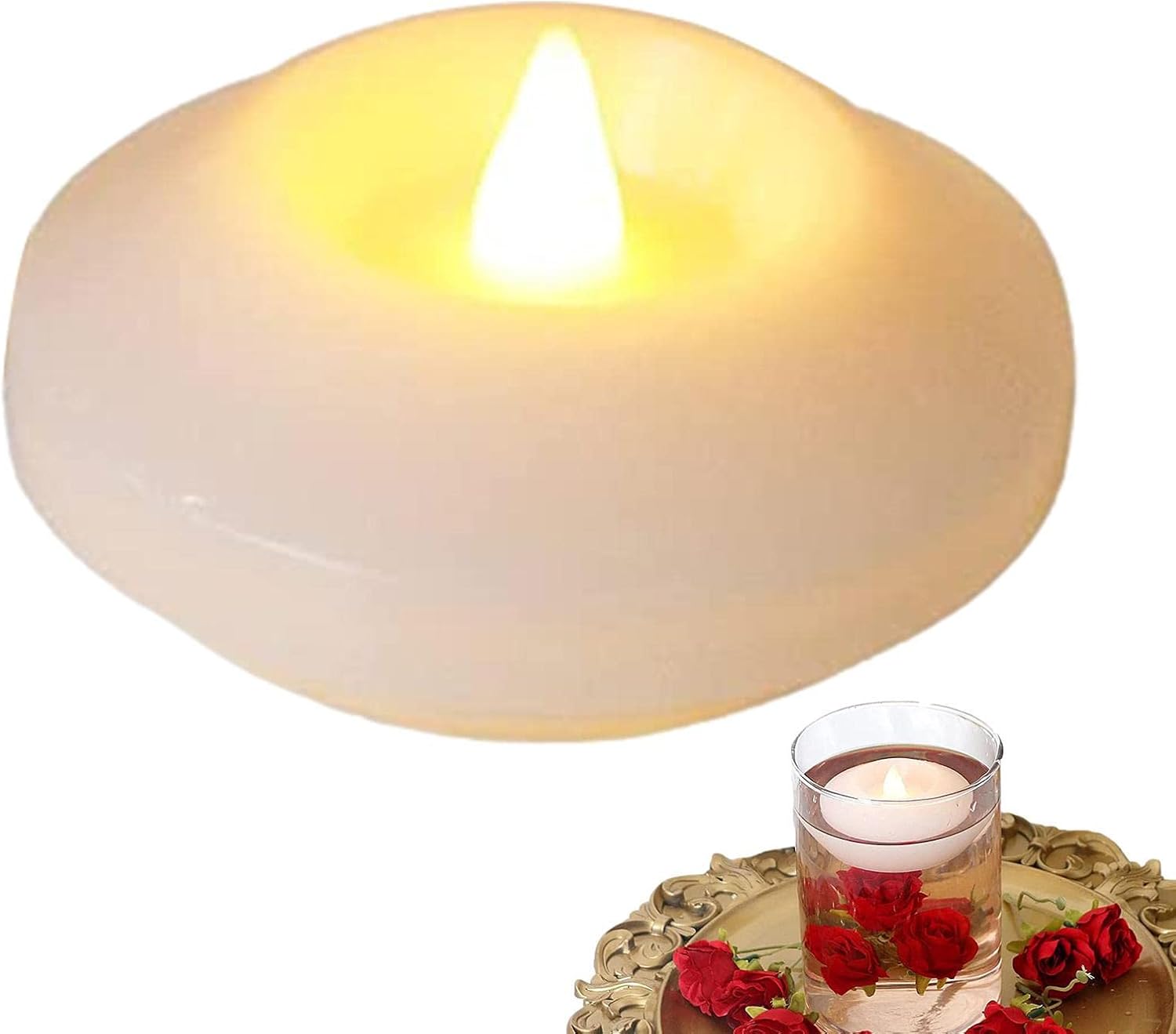 10pcs LED Floating Candles,Waterproof Flameless Floating Candles