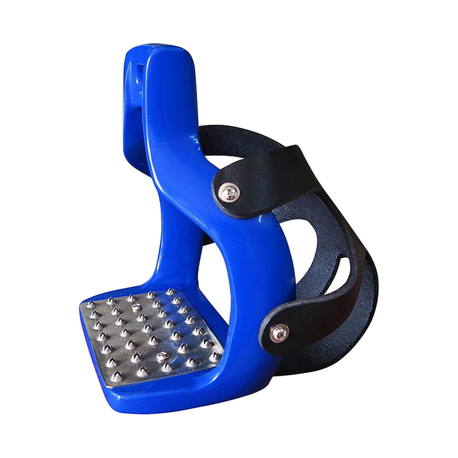 Baoblaze 1 Par de Estribo para Equitación Estribos de Montar Pedal Ancho Ligero Almohadilla Antideslizante Cubierta de Red Estructura Resistente Material Alumi