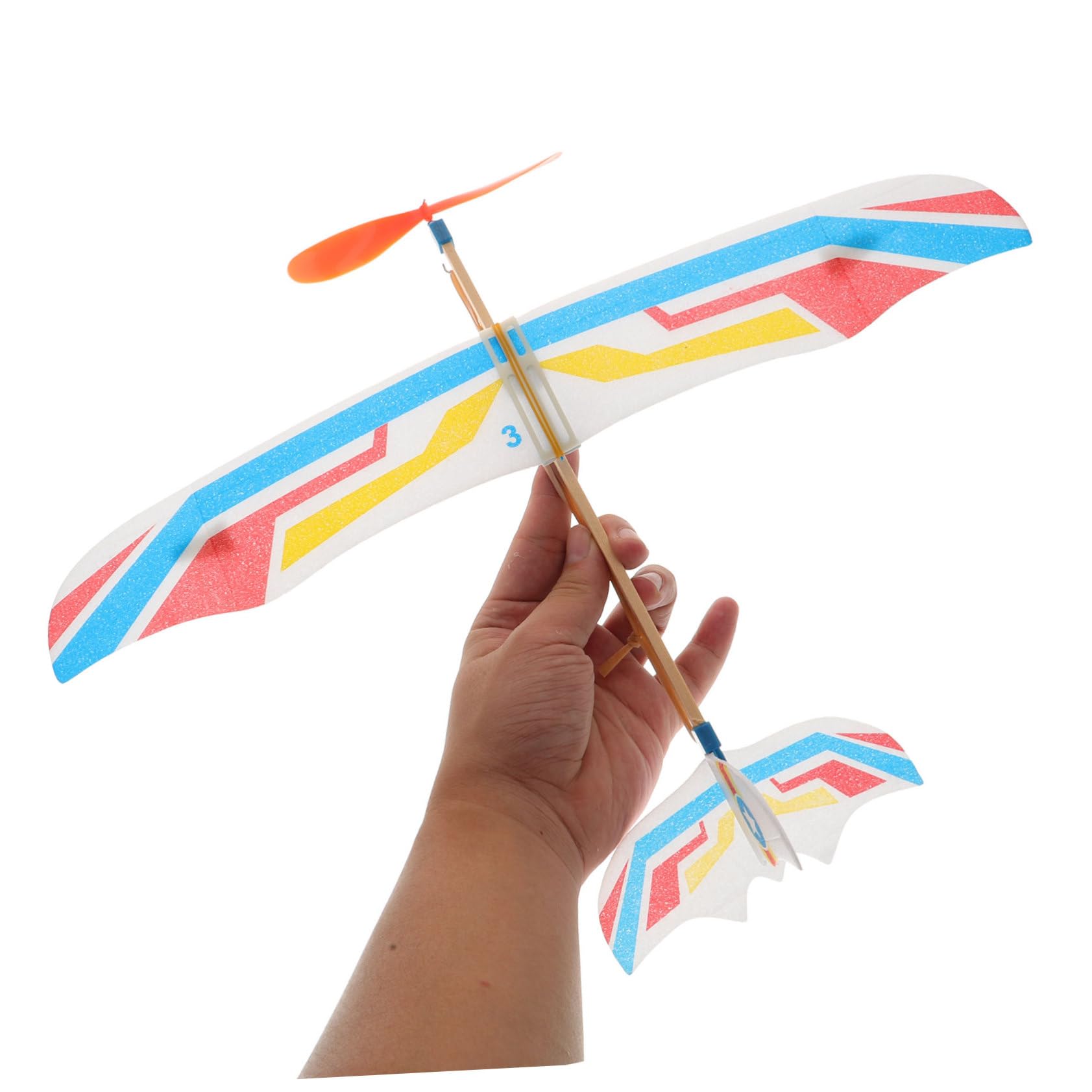 Lot de 10 planeurs en caoutchouc pour garçons et filles - Favorise la coordination œil-main et les parents - Pour garçons et filles