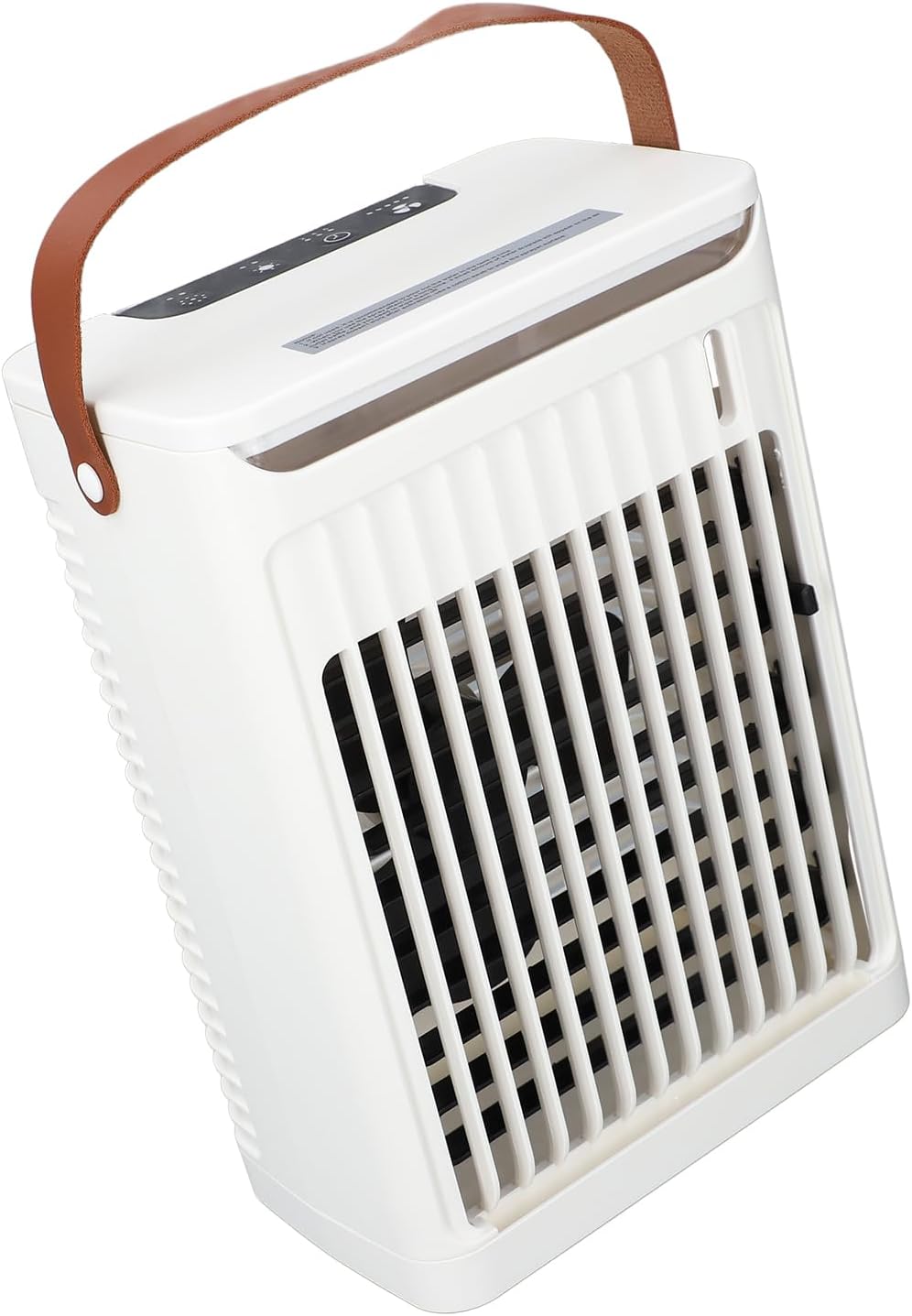 WALFRONT Portable Air Conditioner Mini Air Cooler, 680ml Humidifier Fan with 2 Mist Modes, 5 Speeds, 7 LED Night Light for Home and Office