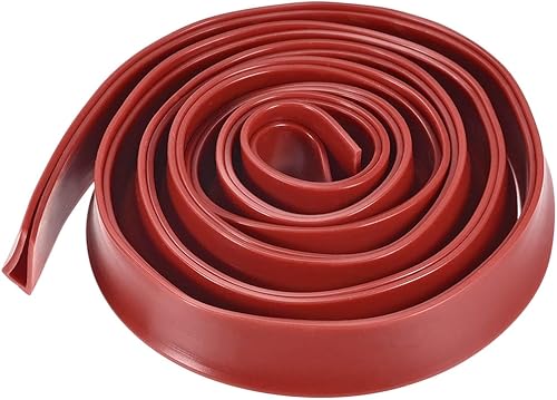 Miniatura 4 de uxcell Extrusión de sello en U de borde de molde, hoja protectora de borde de canal en U gris de silicona para borde de 0.020-0.098 in de longitud