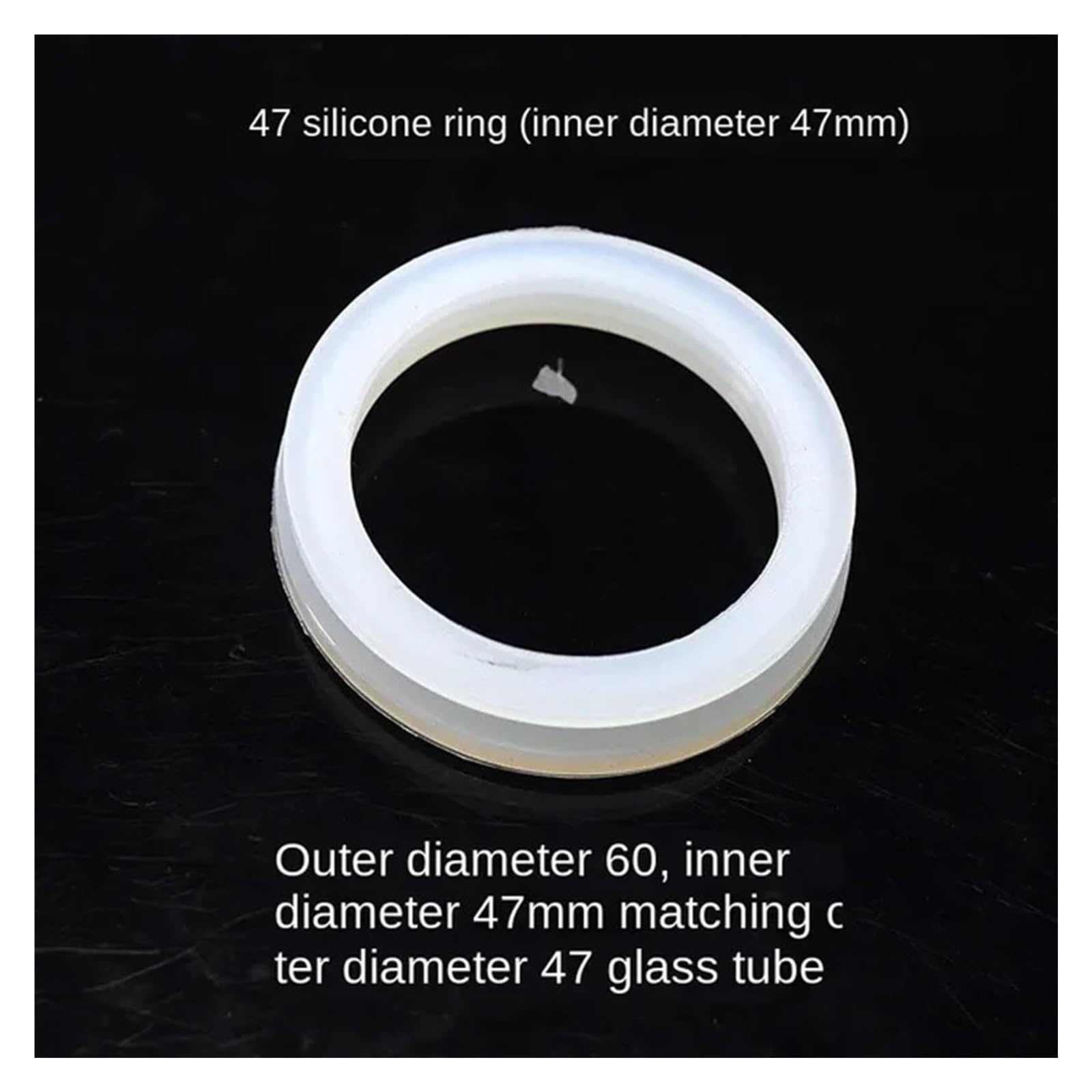 Anillo tórico impermeable de bobina de silicona con anillo de sellado de 20/25/32/47/58/70 mm(47mm round)