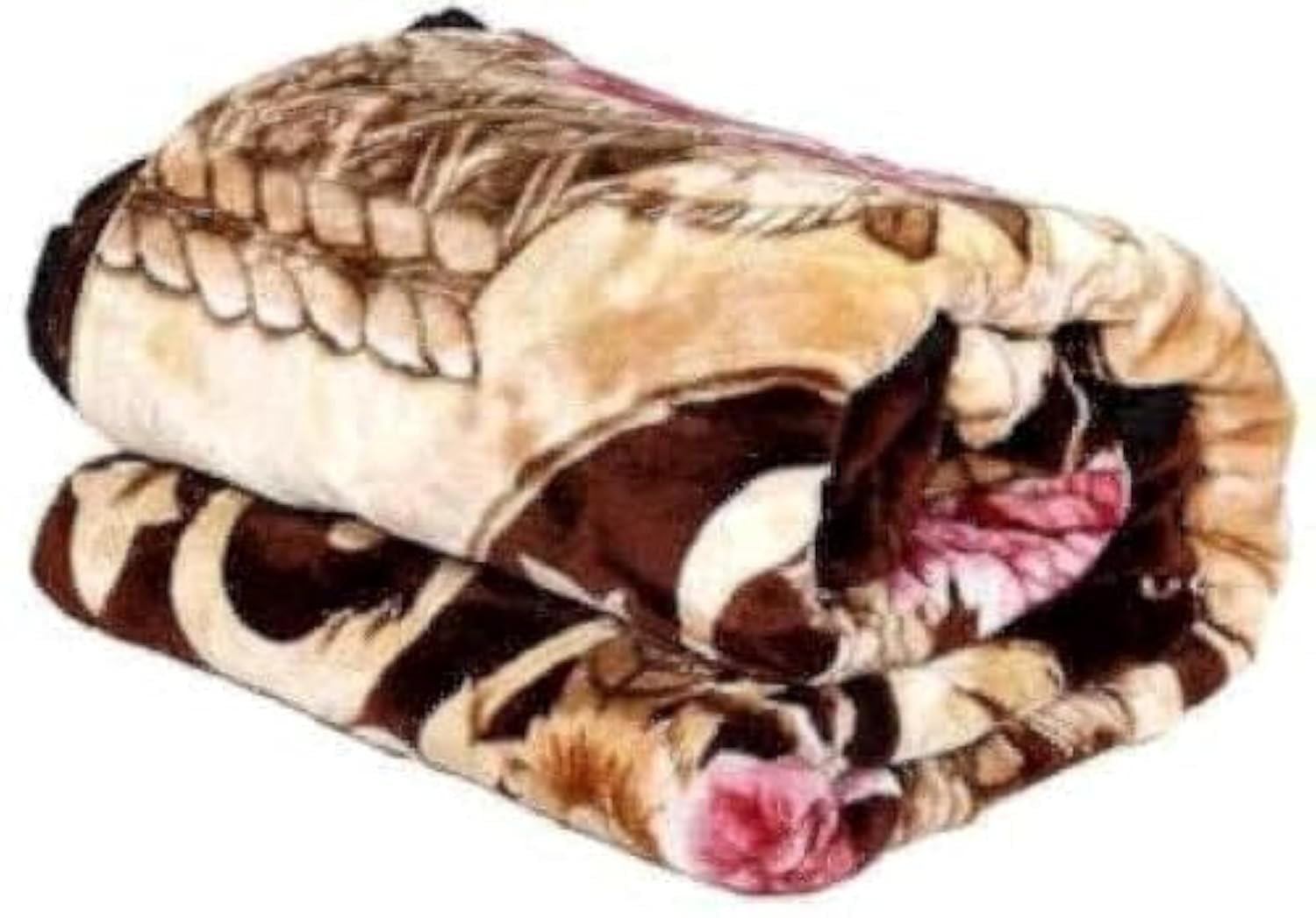BrooXmart Mink Fabric 2 ply Printed Double Blanket for Heavy Winters (Multicolor, Double Bed, 220 cm x 240 cm, Pack of 1