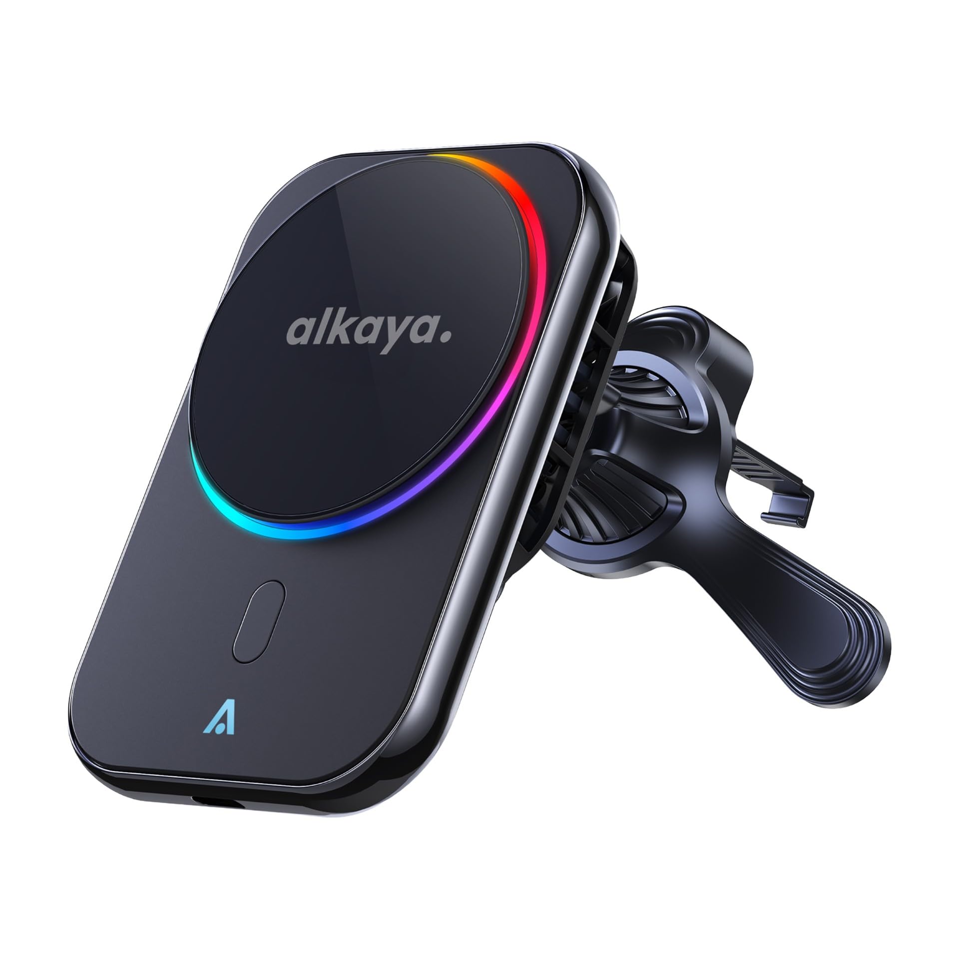 Alkaya Breeze Qi2 magnetyczny uchwyt samochodowy z funkcją ładowania 48 W, szybkie ładowanie, regulowany uchwyt na telefon komórkowy, wentylacja magnetyczna zapewnia kierowcy optymalny kąt widzenia