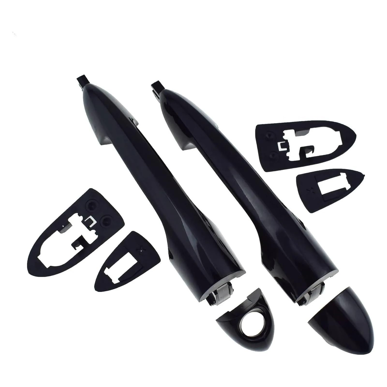 RAGPUKMUAN Car Door Outer Grab Handle for Alfa for Romeo 147 for Giulietta for Mito for Lancia 156145296 156145295 A Pair Front Left Right Outside Door Handle