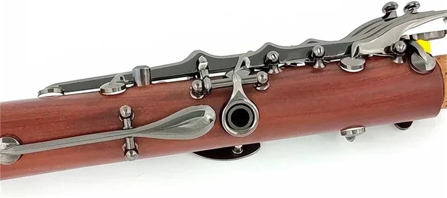 Professional Bb Clarinet Rosewood Black Nickel Plated Key Solid Wood M18 Clarinet