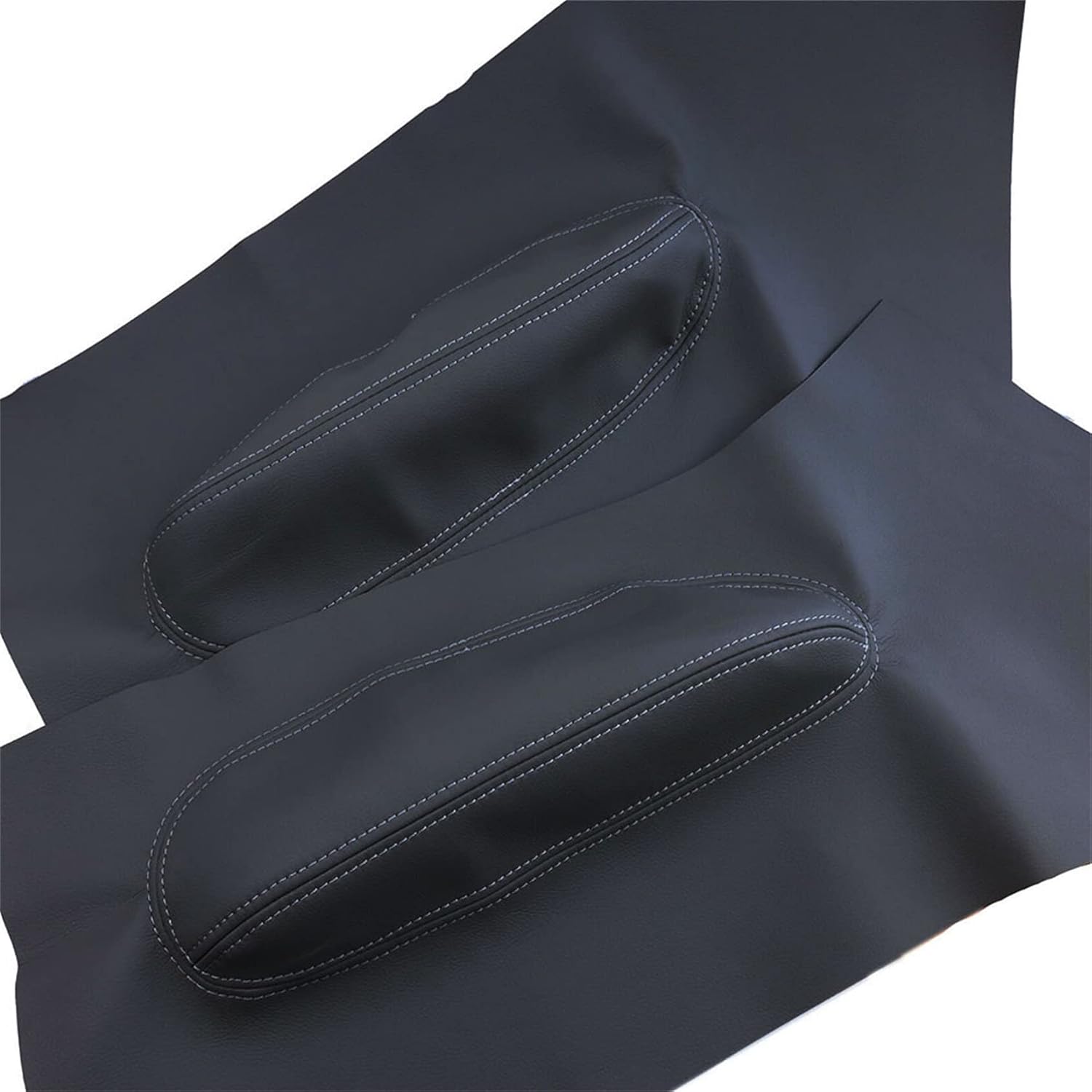 Door Panel Insert Card Leather Armrest Cover Driver and Passenger Replacement for Be-et-le 1998-2010