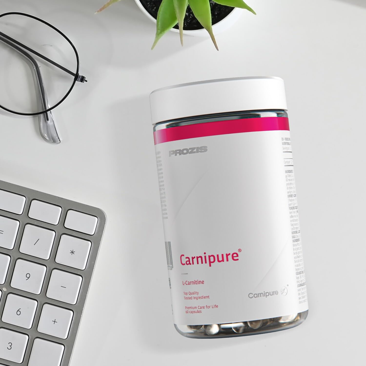 Prozis L-Carnitine 60 capsule - l carnitina compresse - Carnipure quality - bruciagrassi