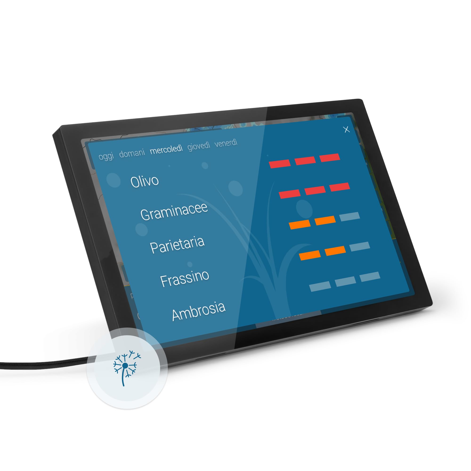 meteo & radar home 4 Display, Stazione Wi-Fi con Radar meteo: Filmato animato sul tempo su display HD+ a colori, design elegante, allerte maltempo, previsione a 14 giorni, dati meteorologici premium