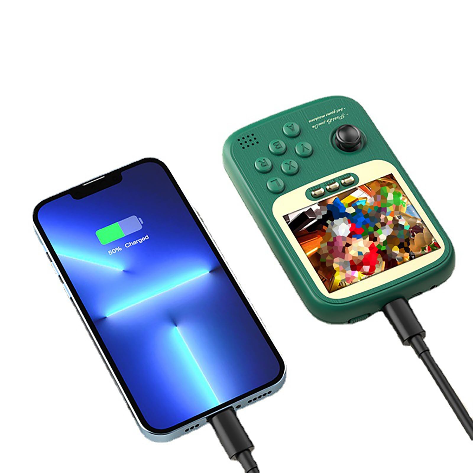 Konsola Do Gier Power Bank, Dwuosobowy Power Bank Arcade, Akumulator O Dużej Pojemności 5000 MAh, Możliwość Podłączenia Do Uchwytu Zewnętrznego, Obsługuje Projekcję Ekranu Telewizora