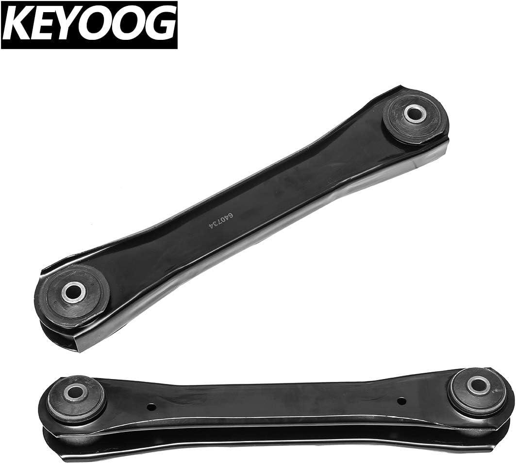 KEYOOG 4Pcs Front Suspension Kit Control Arm For 1997-2006 Jeep TJ Wrangler (Spring:Coil Only) K620244 x2 K640734 x2 Upper Lower Driver & Passenger Side Suspension