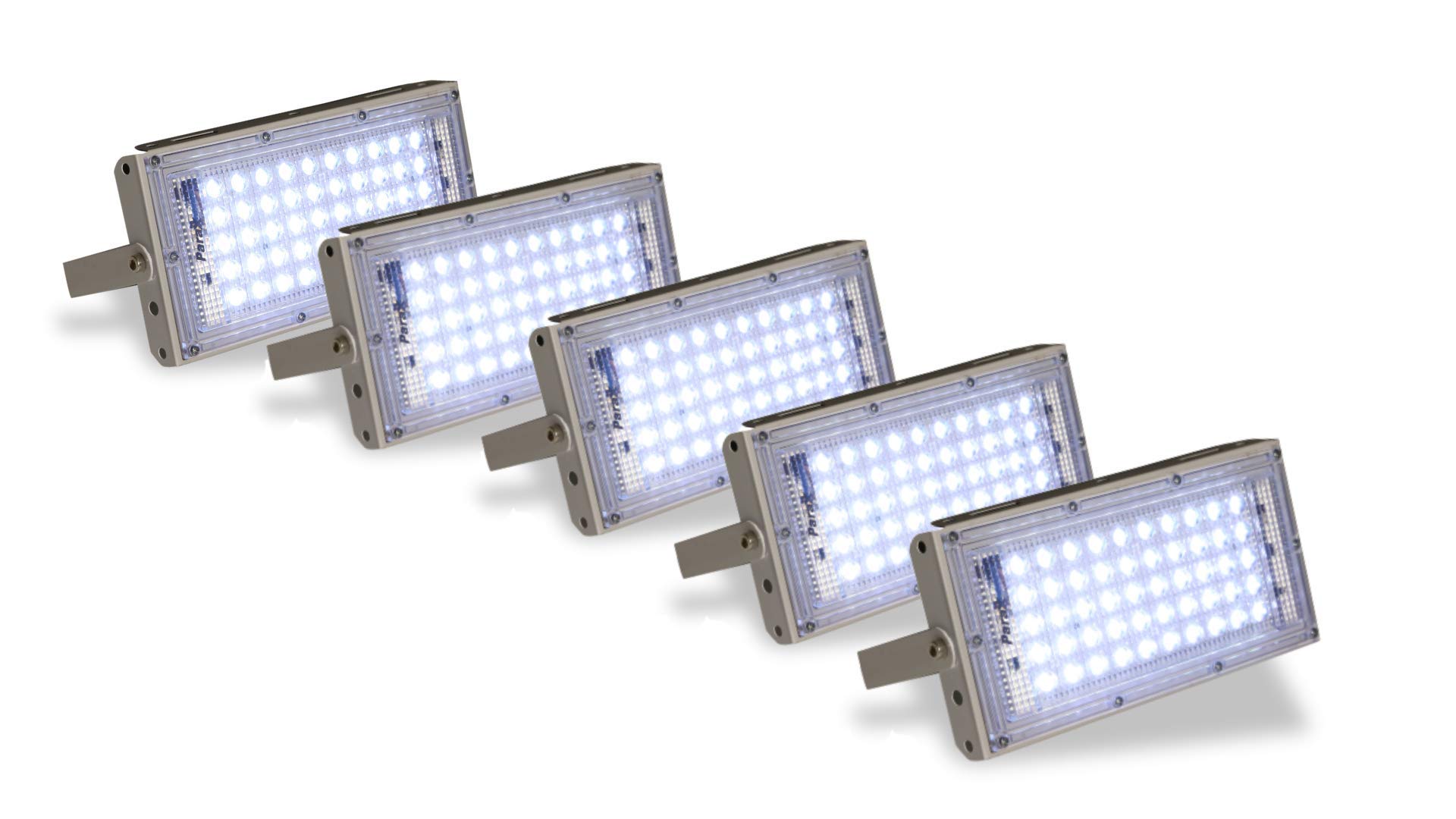 D’Mak 50 Watt Brick Ultra Bright Lens Led Flood Light (Pack of-5) (White)