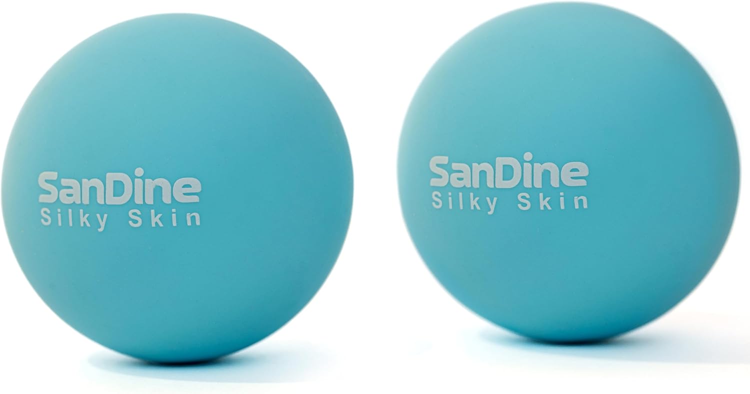 Product image of Sandine - Palline da massaggio Lacrosse per massaggio profondo dei tessuti, allevia la tensione, allevia il dolore muscolare, migliora la flessibilità, ideale per terapia miofasciale dei trigger