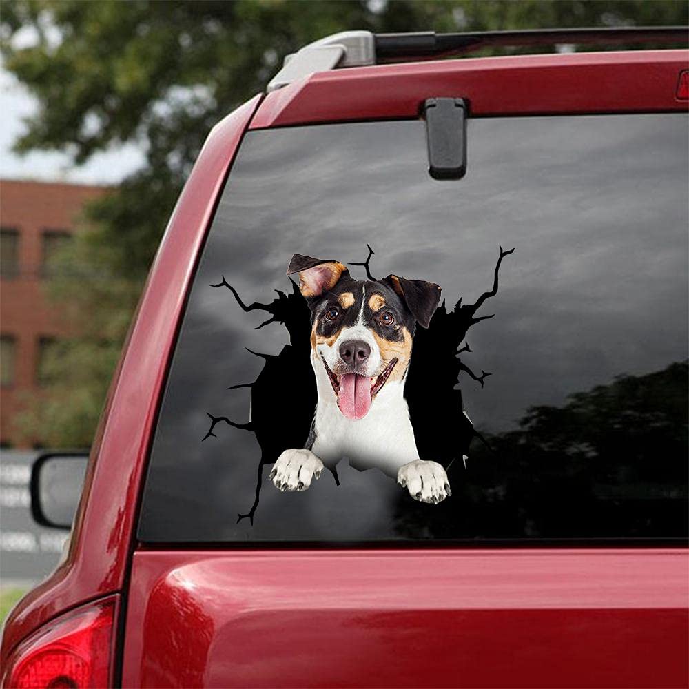 2 Adesivi Auto 3D Con Cane - Adesivi Decorativi Realistici In PVC Per Auto, Pareti, Frigorifero E Laptop, Impermeabili E Antigraffio - 2