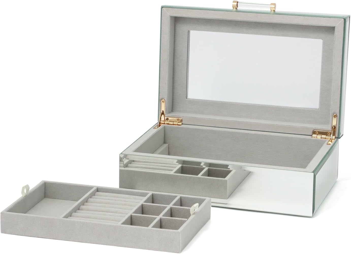 Amazon.co.jp: Francfranc フランフラン ミラー ジュエリーボックス L