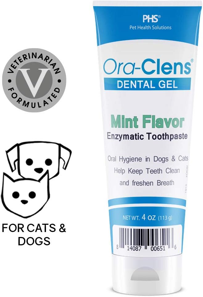 OraClens Dental Gel Toothpaste for Dogs and Cats Mint
