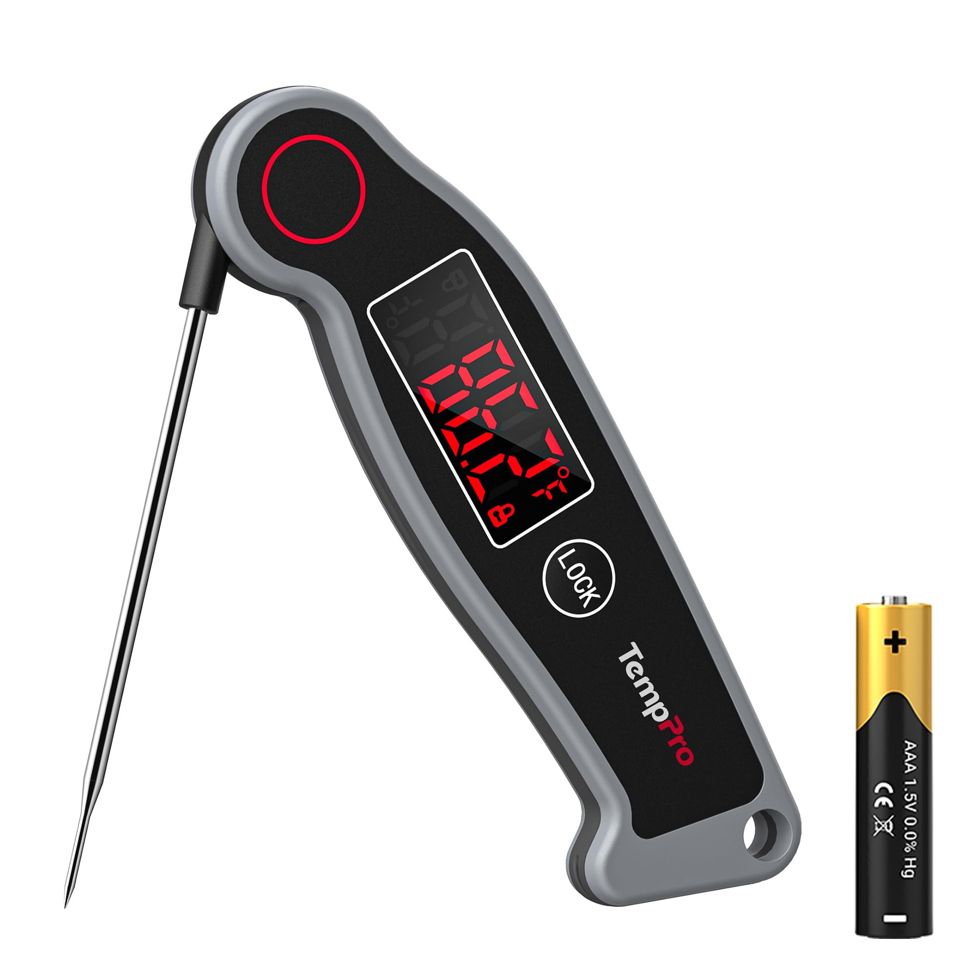 TempPro TempSwift Waterproof Digital Meat Thermometer for Grilling