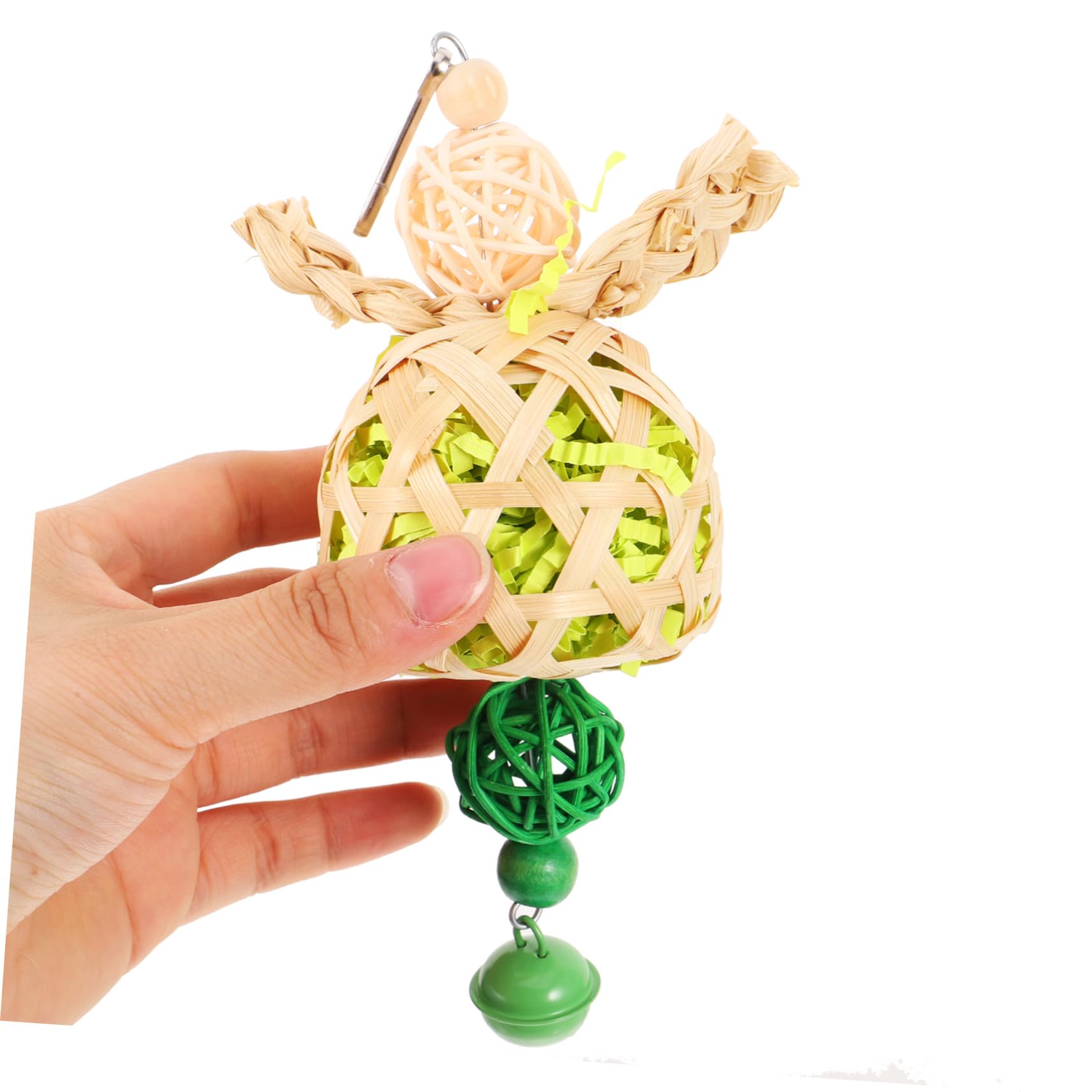 BESTonZON Jouet pour Perruche Jouet à Mâcher Suspendu pour Oiseau pour Cage pour Perroquet pour Oiseau