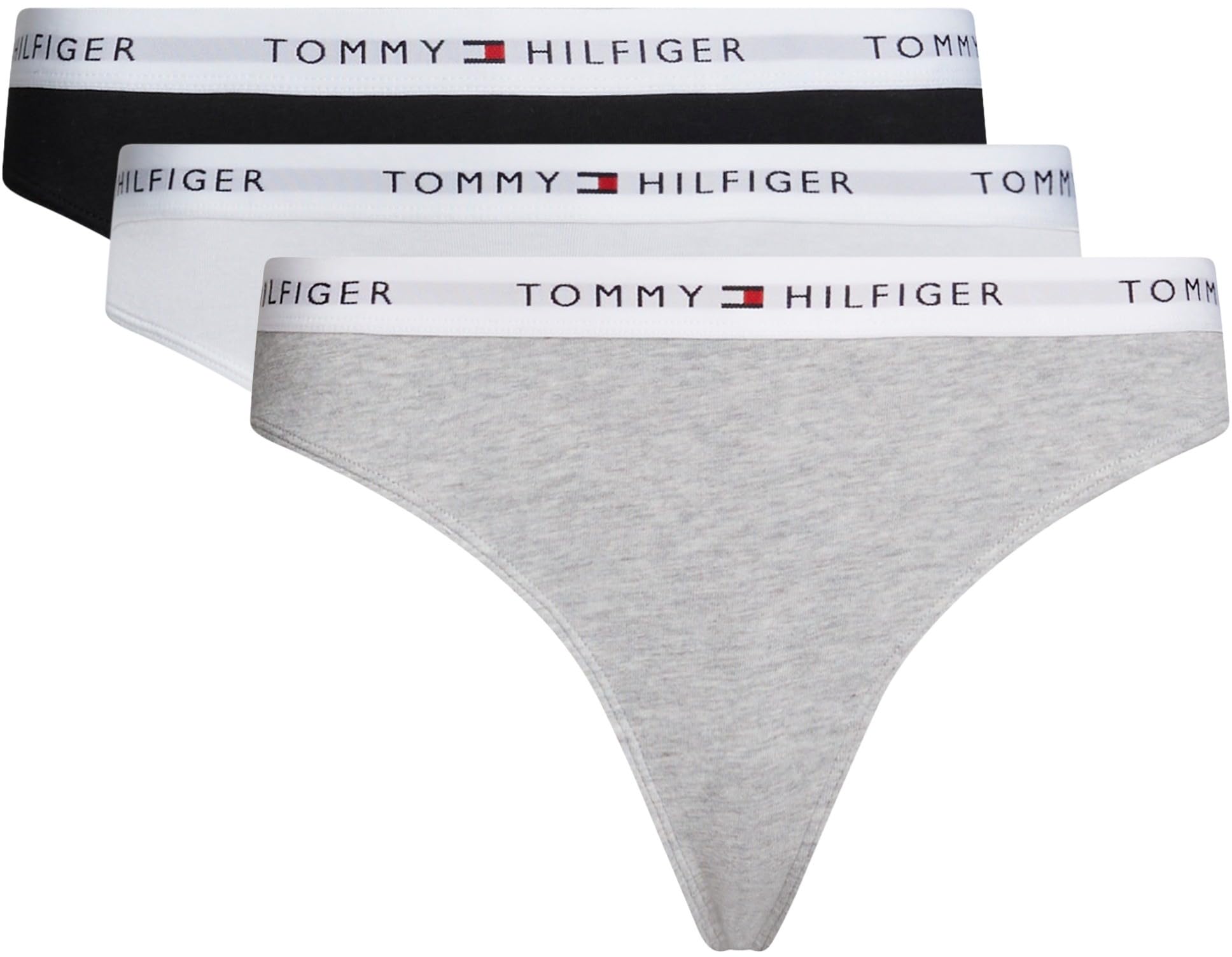 Tommy Hilfiger Braguitas Tipo Tanga Mujer Pack de 3 Thongs Ropa Interior