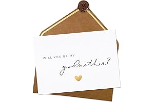 Joli Coon Will You Be My Godmother Proposal Gift Postcard