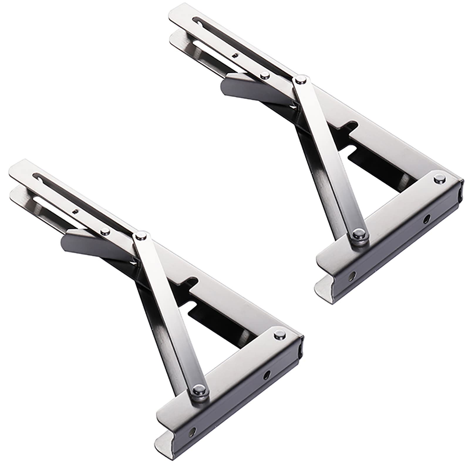 Support étagère pliant inox 25cm pour meuble suspendu et établi bricolage