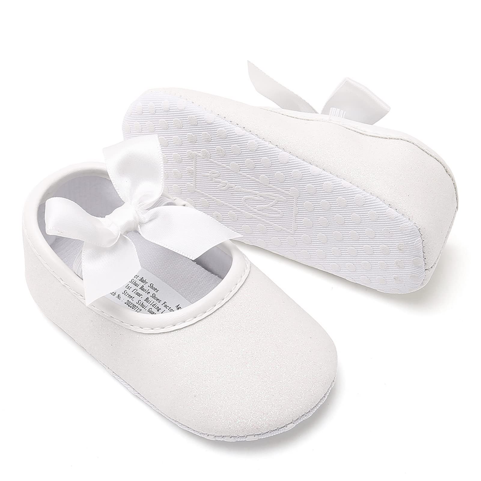 RVROVIC Baby Girl Moccasins Infant Princess Sparkly Premium Lightweight Soft Sole Prewalker Toddler Girls Shoes — view 35