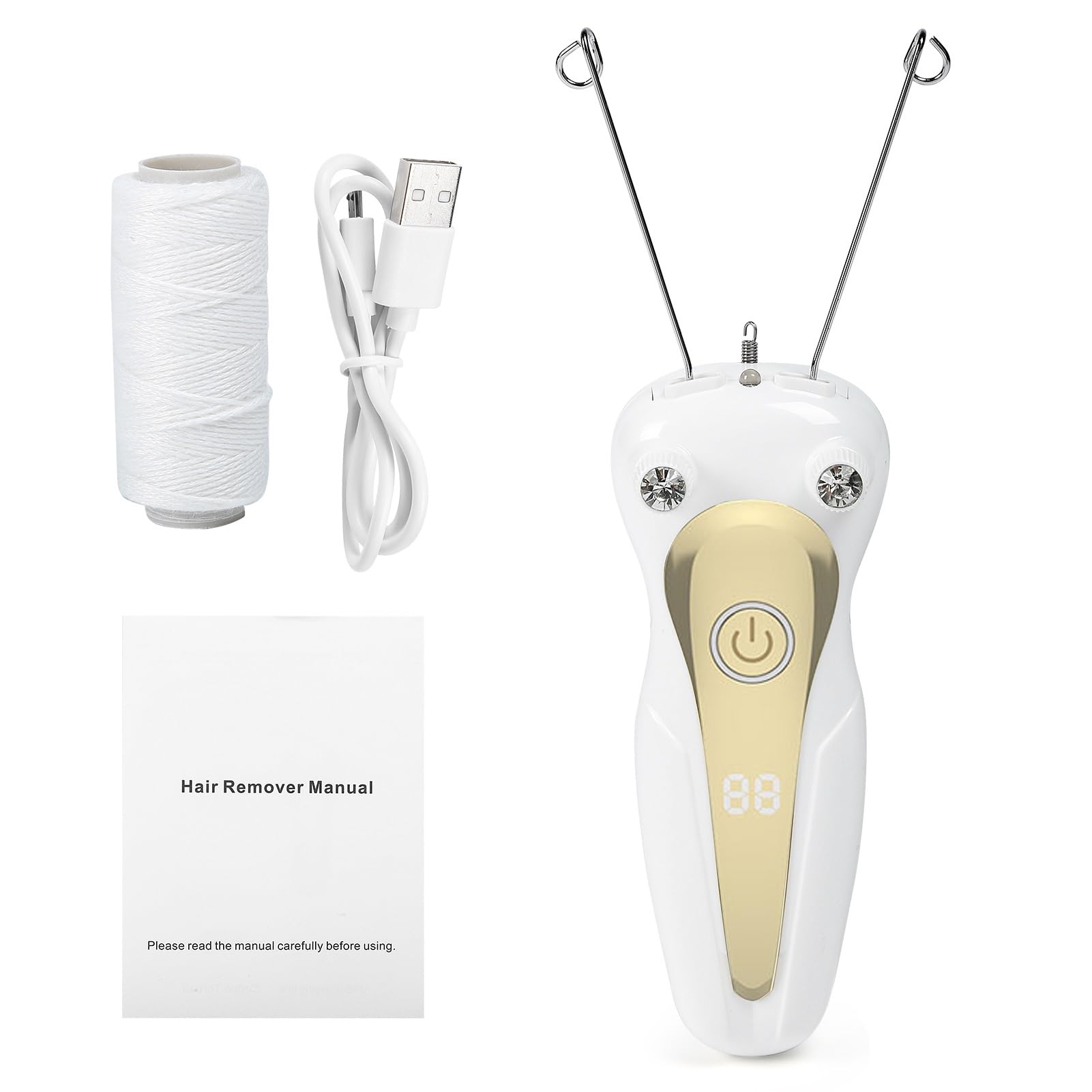 DEWIN Filo Arabo per Depilazione Viso,Filo Arabo Epilatore Filo Arabo Arabic Facial Hair Removal Thread per La Depilazione Femminile