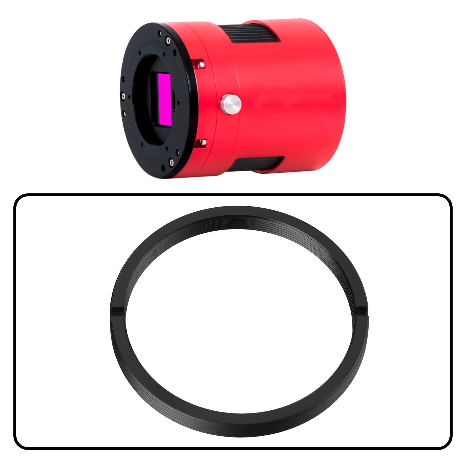 Adaptateur d'Objectif M54 vers M48 Convertisseur Fileté M54x0.75 vers M48x0.75 Compatible avec ZWO Caméras et Roues à Filtres