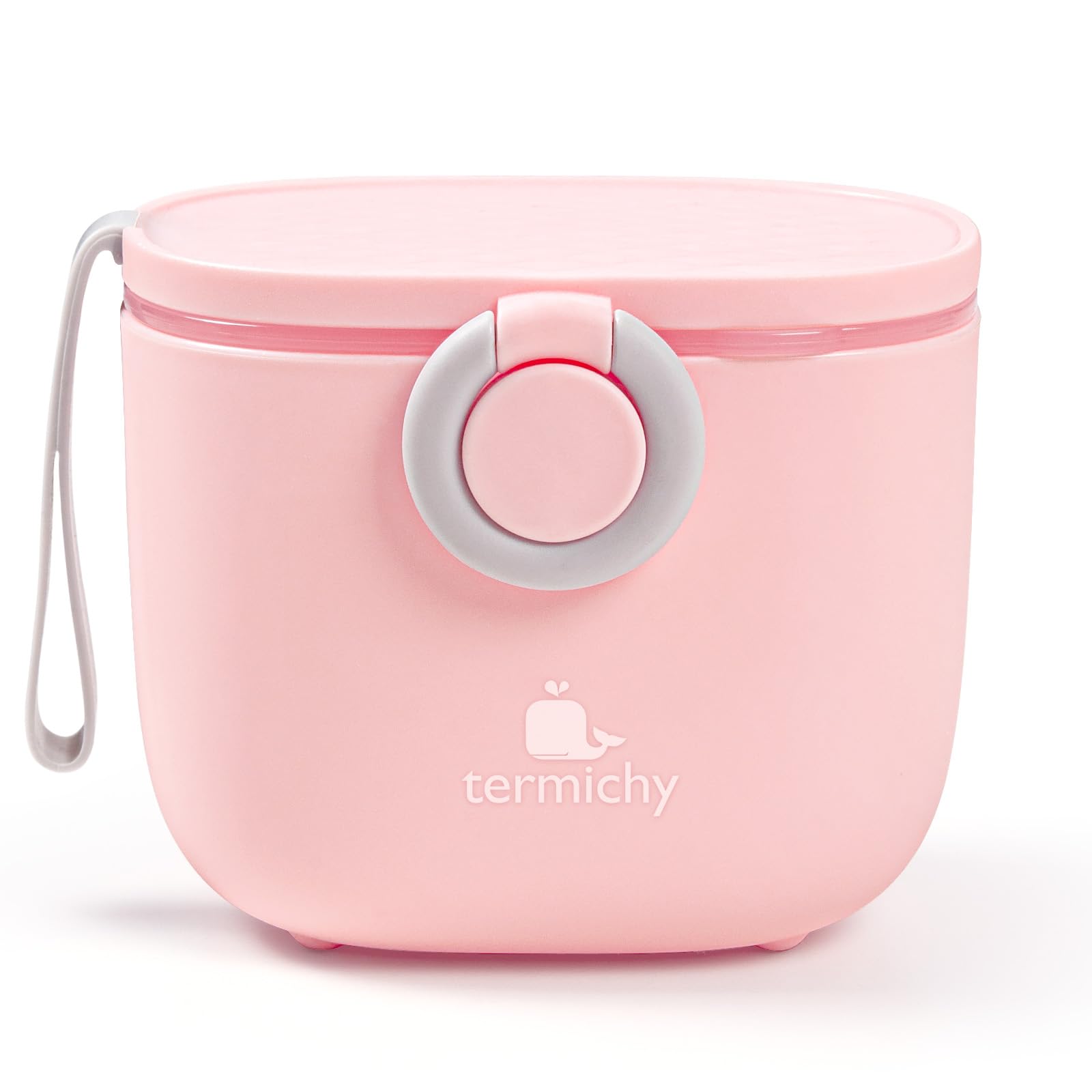 Termichy Dispensador de fórmula para bebés, contenedor dispensador de fórmula portátil para viajes, actividades al aire libre para bebés, 250g (rosa, 1 paquete)