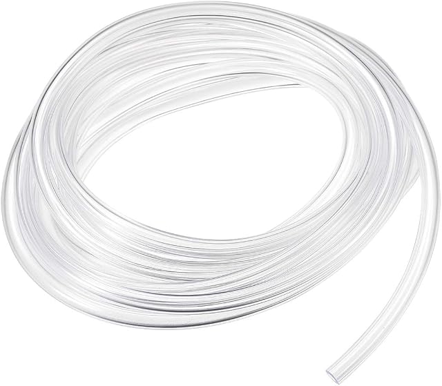 sourcing map PVC Hose Tube, 3mm(0.11") ID x 5mm(0.19") OD 3 Meter Clear Vinyl Tubing, Plastic Flexible Water Pipe