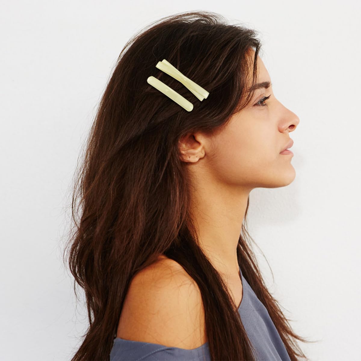 8PCS French Acetate Hair Barrette,6.6cm/2.6'' Tortoise Shell French Barrettes,Delicate Accessories Colorful Hair Slides Hair Clips for Girls and Women - Image 4