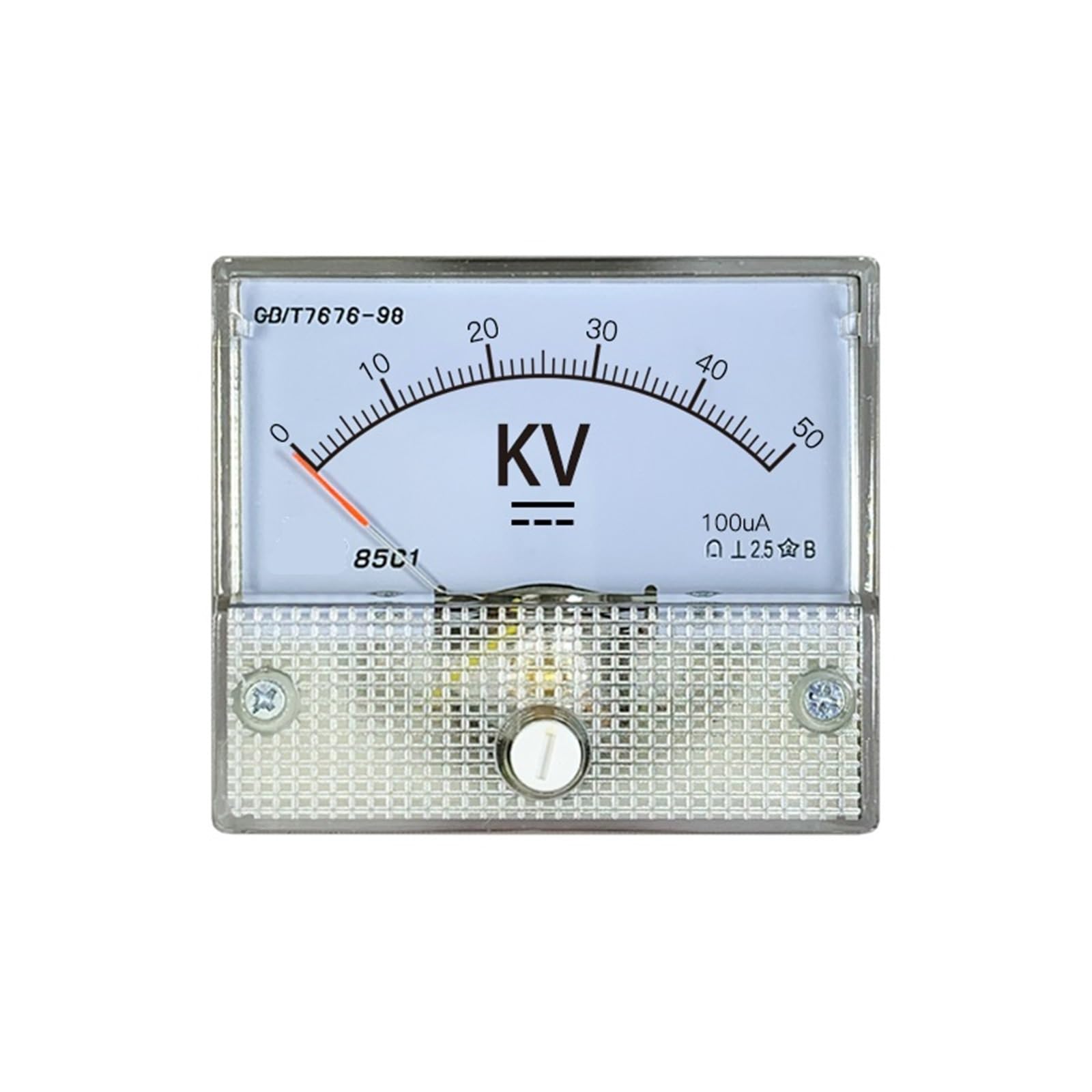 85c1 Woltomierz wysokiego napięcia DC 5 kV 10 kV 20 kV 50 kV 100 kV wskaźnik woltomierz rezystancja kilowoltometr Wykrywanie wysokiego napięcia instalacja 1 szt. (5 kV i rezystancja)