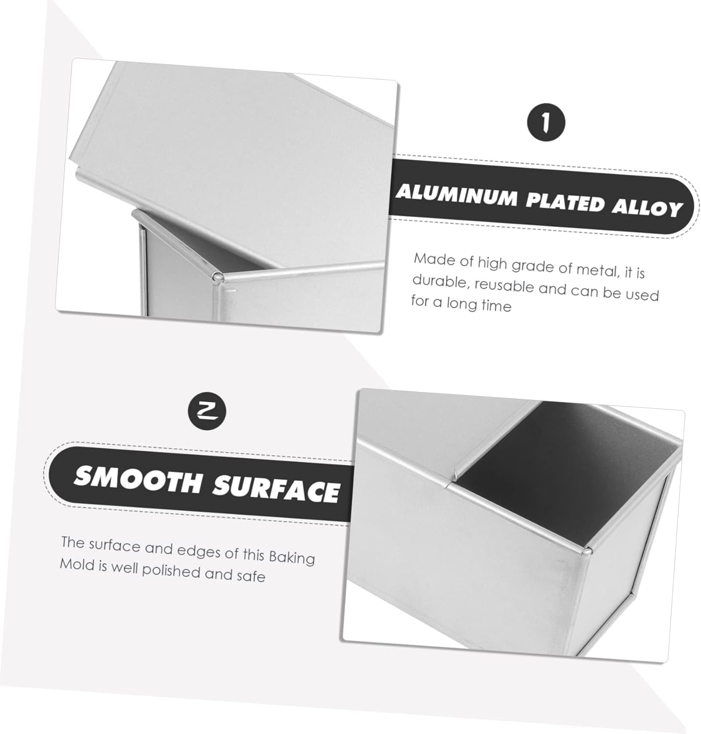 Abaodam 1pcs Metal Loaf Mold Baking Pan Lid Bread Baking Pan Lid for Sandwiches