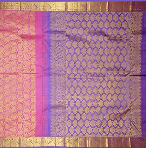 Molkalmuru Weavers pink kanchipuram silk saree – image 3