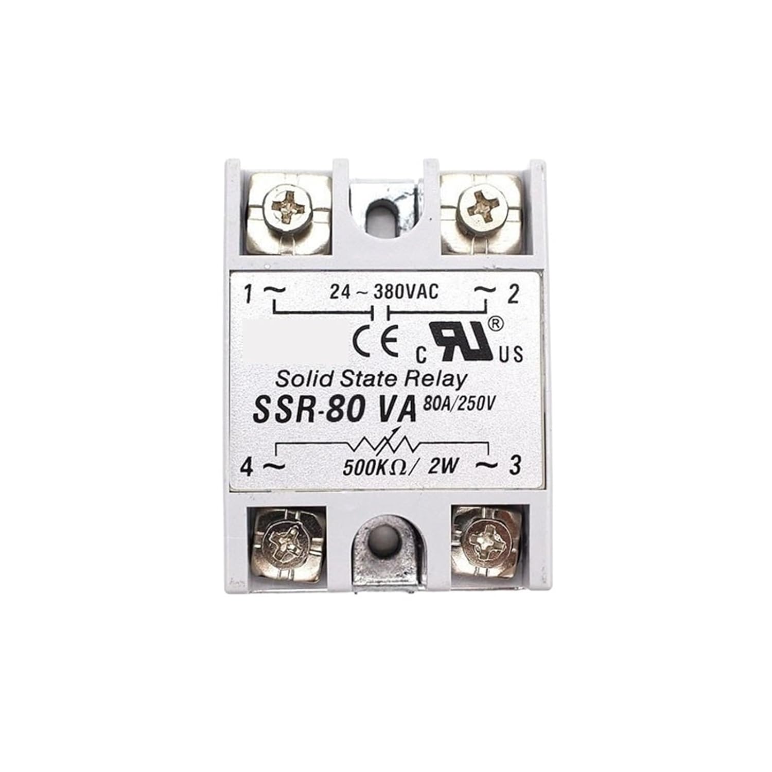 Solid State Relay 12v 24v SSR-60VA SSR-80VA SSR-100VA 60A 80A 100A Relais Regulator AC SSR 60VA 80VA 100VA(80VA)