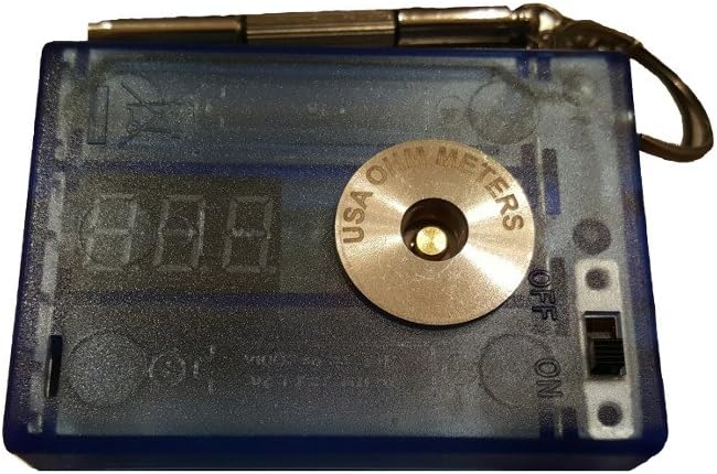 USA Ohm Meter Ultimate Blue Case with Orange Led: Digital Electric Cigarette Atomizer Tester RDA RBA