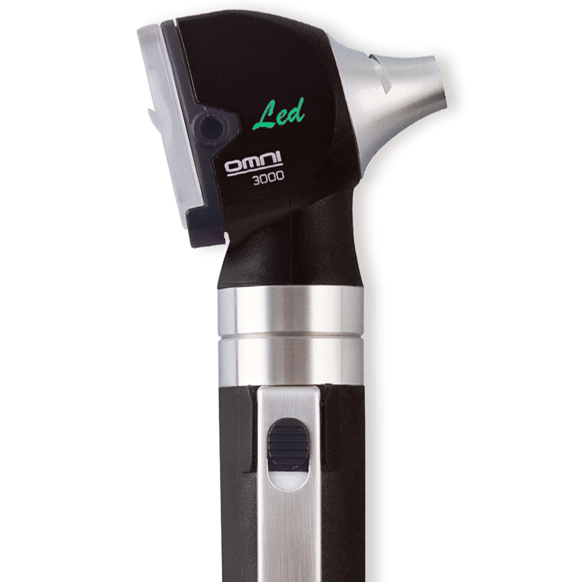 GIMA, Otoscopio Sigma con luz LED, en plástico reforzado ligero y resistente a los golpes y en acero inoxidable, negro, 31591